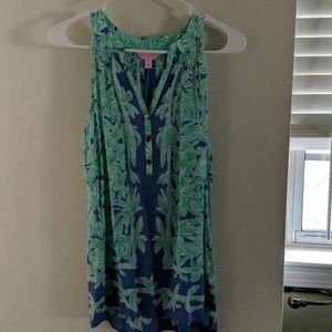 SILK Lilly Pulitzer sleeveless blouse